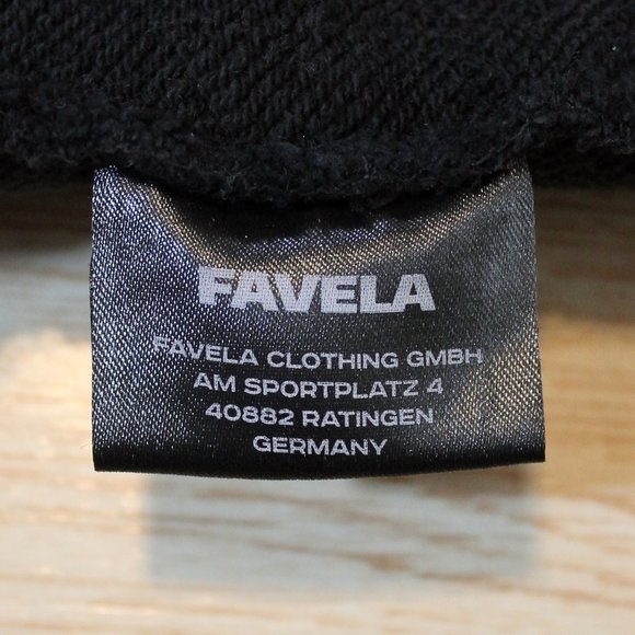 FAVELA Hummingbird Rose Hoodie • Black Wash • Snap Button • Oversized Fit - Picture 5 of 5